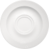 Untertasse CARAT Ø 16 cm mit Doppelspiegel, weiß mit Relief
