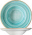 Gourmet Pastateller AURA AQUA tief rund Fahne, Ø 27 cm, aqua/weiß