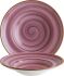 Gourmet Pastateller AURA BLACKBERRY tief rund Fahne, Ø 27 cm, blackberry/weiß