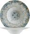 Gourmet Pastateller LUCA MOSAIC tief rund Fahne, Ø 28 cm, weiß mit Envisio-Druck blau