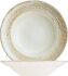 Gourmet Pastateller PATERA tief rund Fahne, Ø 27 cm, weiß mit Envisio-Druck beige