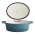 Bräter 5 STARS oval, 33 x 25 cm, mit Deckel, türkis