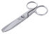 Fischschere, 18,5 cm lang, Edelstahl 18/0 seidenmatt poliert