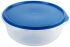 Hefeteigschüssel 6 ltr., PP transparent, mit Deckel blau