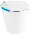 Kunststoffeimer 12 ltr., graduiert, PE weiß