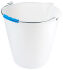 Kunststoffeimer 15 ltr., graduiert, PE weiß
