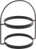 Etagere ARC klein, 2-stufig, Hammerschlagoptik schwarz