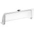 Rolltophaube GN 1/1, schwarzer Kreuzgriff, PC transparent