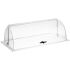Rolltophaube GN 1/1, schwarzer Kreuzgriff, PC transparent
