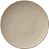Teller PINE flach rund coup Ø 24 cm, ALMOND mit Relief