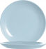 Teller DIWALI PARADISE BLUE flach rund coup, Ø 19 cm, blau