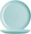 Teller DIWALI LIGHT TURQUOISE flach rund coup, Ø 19 cm, türkis