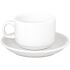 Kombiset ATHENA HOTELWARE Kaffeetasse 20 cl mit Untertasse, 24 Sets, weiß