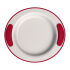 Thermoteller 270 ml, Ø 25,5 cm, rot/weiß