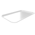 Thekenplatte, 42 x 28 cm, Duroplast weiß