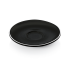 Espresso-Untertasse ITALIA BLACK, ø 12,5 cm, schwarz-weiß