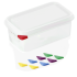 GN 1/4-100 mm tief, GN 86 Gastronormbehälter inkl. Deckel, PP transparent BPA-frei