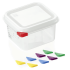 GN 1/6-100 mm tief, GN 86 Gastronormbehälter inkl. Deckel, PP transparent BPA-frei