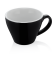 Espresso Doppio-Obertasse ITALIA BLACK, 0,18 ltr., schwarz-weiß