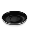 Espresso Doppio-Untertasse ITALIA BLACK, ø 15,5 cm, schwarz-weiß