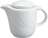 Kaffeekanne DONNA mit Deckel, 0,30 ltr., weiß mit Relief