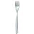 Menügabel, 19 cm lang, SAN-Kunststoff silber