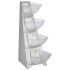MULTI RACK Gestell 4-stufig, Edelstahl 18/0, inkl. 4 Schütten transparent