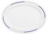 Platte IMPERIAL NOVA oval, 35 cm, weiß mit Dekor blau/grau