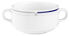 Suppen-Obertasse IMPERIAL NOVA, 0,30 ltr., weiß mit Dekor blau/grau
