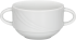 Suppenobertasse DONNA, 0,28 ltr., mit 2 Henkel, weiß mit Relief