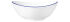 Suppenschale MODERN LIFE oval, Ø 16 cm, weiß Dekor BLUE LINE