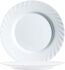 Teller TRIANON WHITE flach rund Fahne, Ø 24,5 cm, weiß