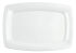 Teller SAVOY flach rechteckig Fahne, 35 x 24,5 cm, weiß