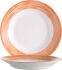 Teller BRUSH ORANGE tief rund Fahne, Ø 22,5 cm