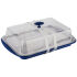 Thermo-Tablett-Set 6-teilig blau, 43 x 29 cm, Edelstahl/transparent