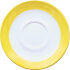 Untertasse BRUSH YELLOW, Ø 14 cm