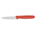 Schälmesser HACCP, 17,5 cm lang, Edelstahl, roter Griff