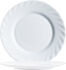 Teller TRIANON WHITE flach rund Fahne, Ø 19,5 cm, weiß