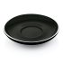 Cappuccino-Untertasse ITALIA BLACK, ø 15,5 cm, schwarz-weiß