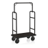 Gepäckwagen TRANSIT, 112 x 60 cm, CNS 18/8 schwarz pulverbeschichtet, schwarzer Teppich