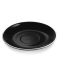 Milchkaffee-Untertasse ITALIA BLACK, Ø 17 cm, schwarz-weiß