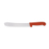 Schlachtermesser HACCP, 38,5 cm lang, Edelstahl, roter Griff